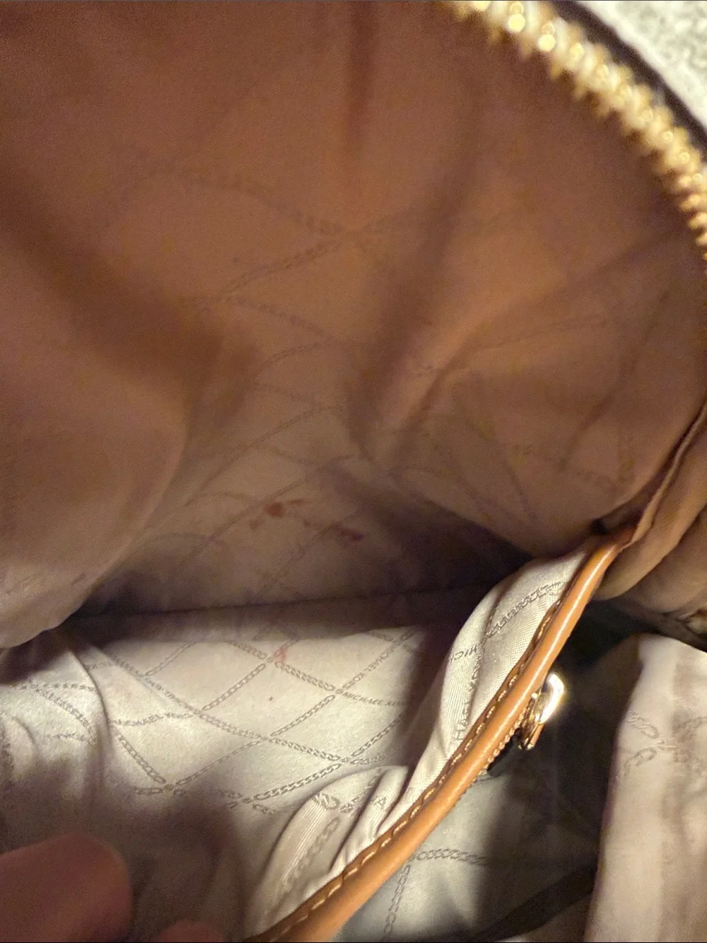Michael Kors Rhea monogram white backpack